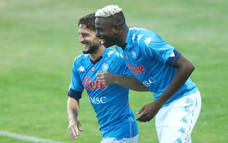 Si complica il recupero di Osimhen, con il Milan Mertens al centro dell’attacco