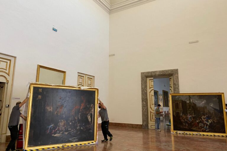 Caserta, di Nuovo alla Reggia cinque opere accuratamente restaurate, tra cui la ‘Caccia alla volpe’ del Casanova