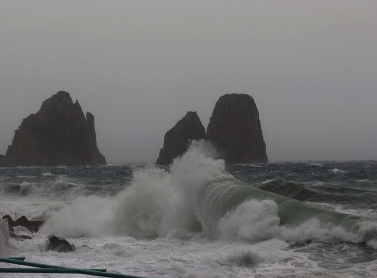 Il maltempo si abbatte anche su Capri: vigili del fuoco in azione per liberare le strade dagli alberi caduti