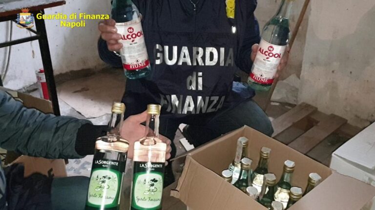 San Giuseppe vesuviano: champagne ed olio con etichette falsificate, denunciate due persone