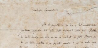Esposta alla Biblioteca Vittorio Emanuele di Napoli una importante lettere autografata di Giacomo Leopardi