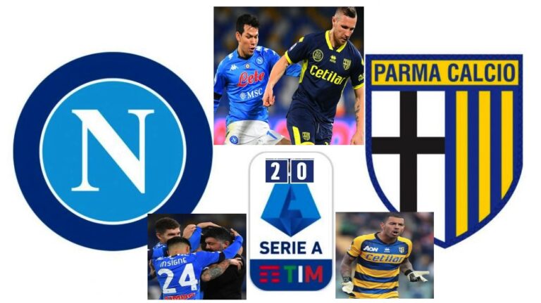 Il Napoli batte il Parma (2-0), ma il gioco latita. Mercoledì finale di andata di Coppa Italia contro l’Atalanta