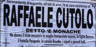 Funerali nella serata di ieri per il boss Raffaele Cutolo, cimitero di Ottaviano chiuso per motivi di ordine pubblico