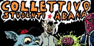 Sgombero dell’edificio delle Belle Arti, alcune ragazze del collettivo ‘Abana’ protestano a seno nudo