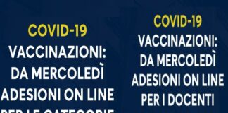Da mercoledì al via piattaforma per vaccinazione pazienti ad elevata fragilità e personale scolastico fuori regione