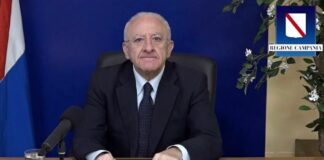 Indice Rt in Campania all’1,65, De Luca: “Avanti con i vaccini e stop ad ogni forma di sciacallaggio!”