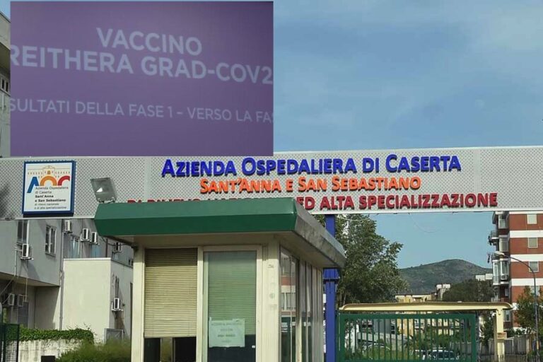 Caserta: parte dall’ospedale Sant’Anna e San Sebastiano la sperimentazione del vaccino italiano ‘ReiThera’