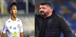 Napoli-Gattuso più vicini di quanto sembra, si avvicina anche Kaio Jorge, 19enne attaccante brasiliano