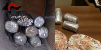 Operazione antidroga tra Napoli e Caserta: 17 persone arrestate, sequestrati soldi e 5 chili di cocaina ed eroina