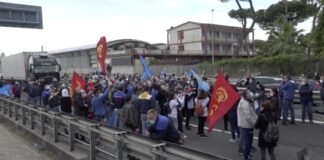 Tolto il blocco all’autostrada A3, dei lavoratori dello stabilimento partenopeo Whirlpool