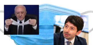 Mascherine all’aperto, ecco l’ordinanza di De Luca: nessuno stop in Campania, da domani cade l’obbligo nel resto d’Italia