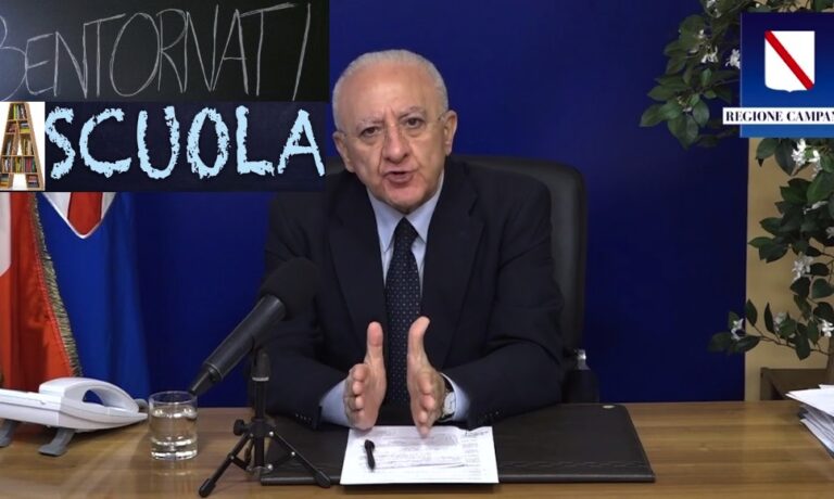 Il governatore: “Vaccinazione straordinaria per gli studenti o niente riapertura delle scuole a settembre”