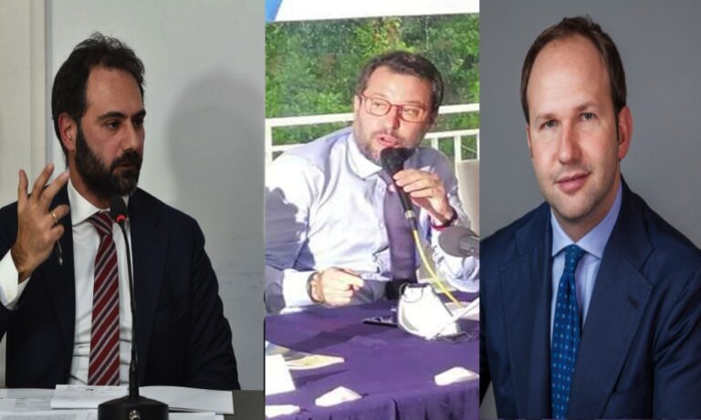 Il leader della Lega in visita in Campania, incontro con i candidati sindaco Maresca e Zinzi