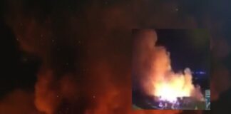 Un’altra notte di fuoco: sgomberato il campo rom di Barra, fiamme alte anche sul Tifata e sul Sant’Angelo