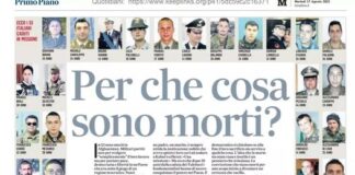 Morire per l’Afghanistan e per i diritti delle donne? Perché?