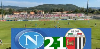 Il Napoli batte l’Ascoli (2 a 1), ma molti giocatori ancora fuori forma