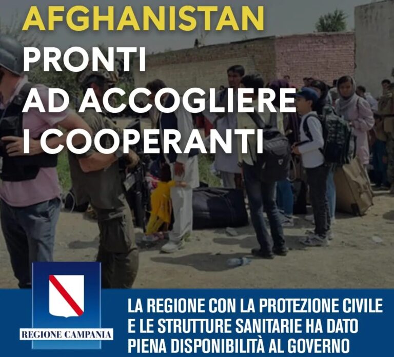 Arrivati in Campania alle prime luci dell’alba 87 profughi afghani