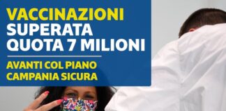 In Campania somministrate oltre 7 milioni di dosi di vaccino anticovid