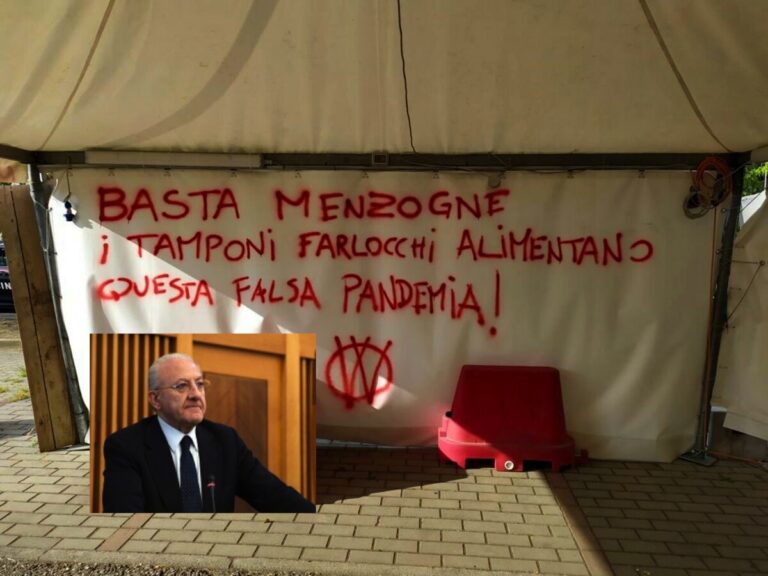 De Luca: “No vax da Medioevo, ma anche tanti docenti universitari hanno mostrato irresponsabilità”