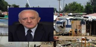 Provvedimento della Regione: campo rom di Giugliano zona rossa
