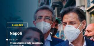 Napoli, ecco i candidati sindaco e le loro liste! Stamane l’ex presidente Conte in città per presentare la lista dei ‘5 Stelle’