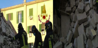 Drammatico crollo di una palazzina a Cancello Scalo: coppia di anziani estratta dalle macerie, dopo il marito morta anche la donna 74enne