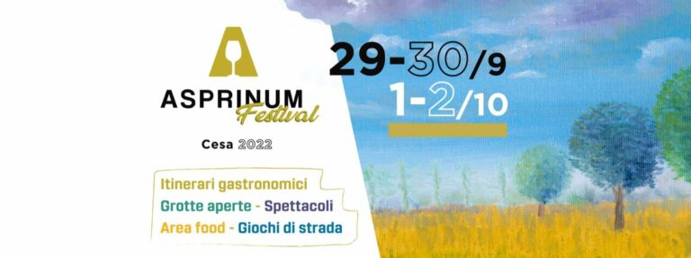 Cesa, quattro giorni di eventi per l’Asprinum Festival: ecco il cartellone delle iniziative