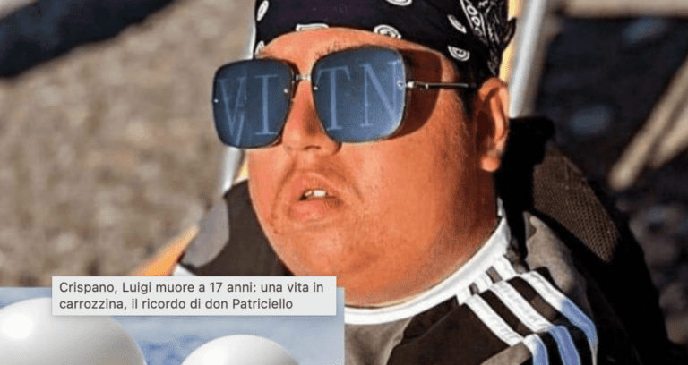 Crispano in lutto, muore un 17enne: una vita trascorsa in carrozzina