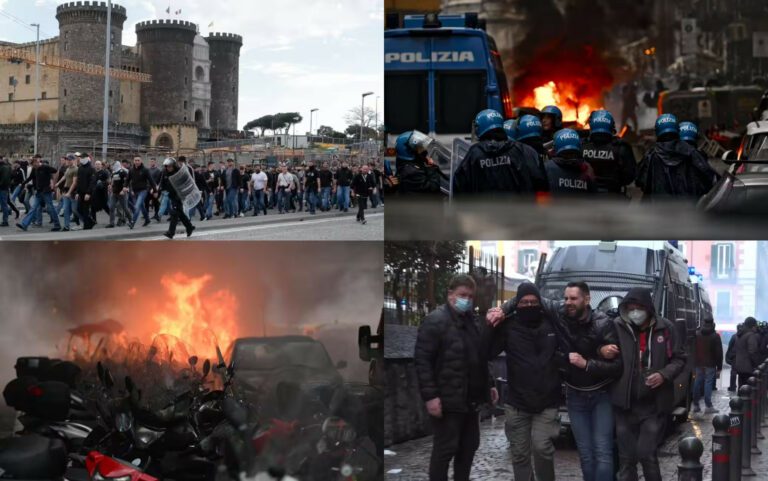 Napoli-Eintracht, scontri tifosi: condannato a 2 anni e 6 mesi un ultrà azzurro