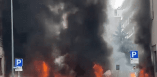 Milano, grossa esplosione in centro: scoppia un furgone che trasportava bombole di ossigeno in via Pier Lombardo