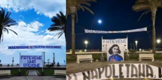 Striscione choc a Mondragone, Anna Frank con la maglia del Napoli: “Tu sei napoletana, noi no!”