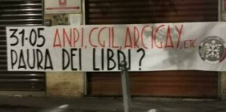 Salerno, striscione di Casapound davanti alla sede della Cgil: “Non ci faremo intimidire”