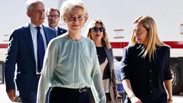Meloni e von der Leyen a Lampedusa, la premier: “Dal governo rivoluzione copernicana sui migranti”