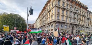 Cortei pro Palestina, tensione a Milano tra manifestanti filopalestinesi e forze dell’ordine