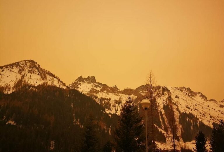 Afflusso di polvere sahariana in Campania, cielo giallo: valori più elevati a Polla