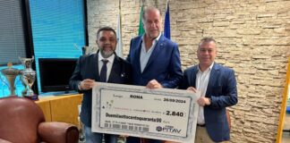 La Fitav sostiene la Fondazione “Il Coraggio dei Bambini”, Rossi incontra Cannolicchio. Consegna fondi raccolti dalla Squadra Probabili Olimpici di Trap