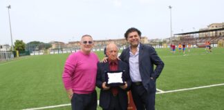 VIDEO Real Normanna-Casertana, festa dello sport al Bisceglia di Aversa: premiato il team manager Giuseppe De Michele
