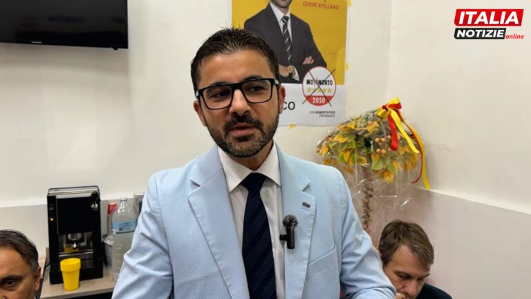 VIDEO Regionali, bagno di folla all’apertura della campagna elettorale di Di Micco: “Sanità e ambiente le mie priorità”