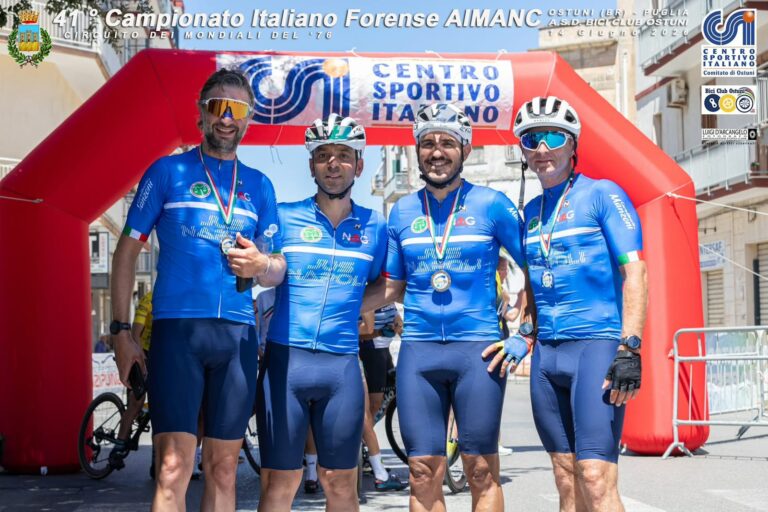 FOTO Aimanc 2026, Jus Napoli sul podio ad Ostuni: terzo posto a squadre, maglia tricolore per Auletta e terzo posto di categoria per Nappa